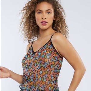 Savage x Fenty Sheer Butterfly Cami Tank Top